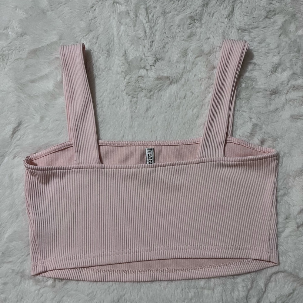 Divided Basic Light Pink Crop Top - image 3